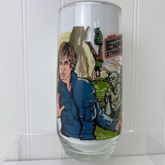 Star Wars: Return Of The Jedi - Luke Skywalker Burger King Glass 1980 Coca-Cola - Picture 1 of 7